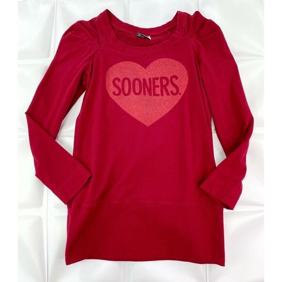 Livy Lu Dresses & Skirts - OU Sooners Red Mini Sweatshirt Dress